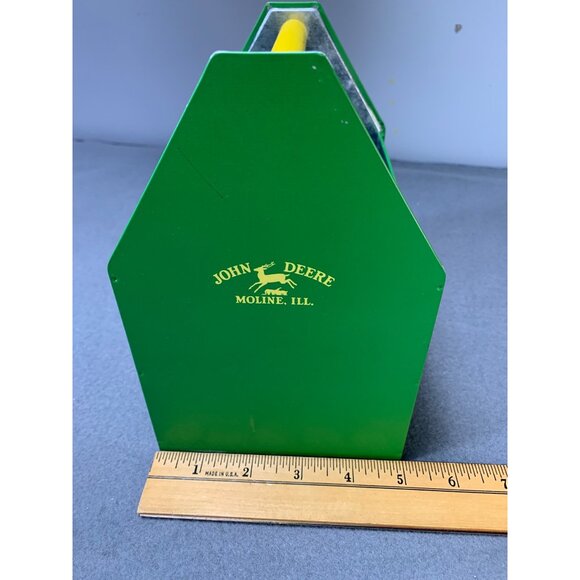 John Deere Green Metal Utensil Caddy with Wooden Handle - Picture 8 of 9
